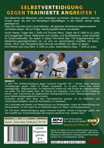 HD-Film Selbstverteidigung gegen trainierte Angreifer Teil1