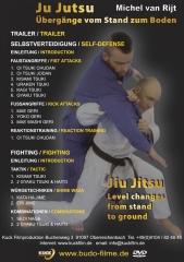 HD Film - Ju Jutsu/Jiu Jitsu Übergänge vom Stand zum Boden